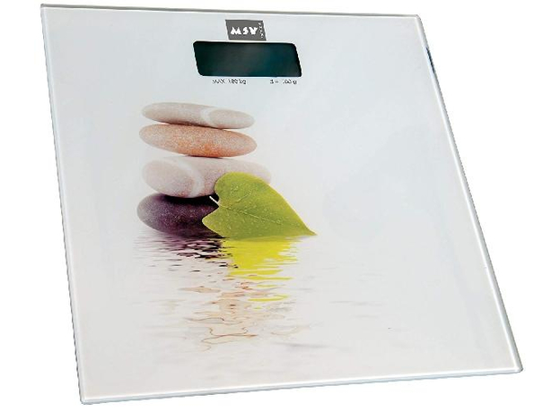 Telesna vaga Lingga od kaljenog stakla-