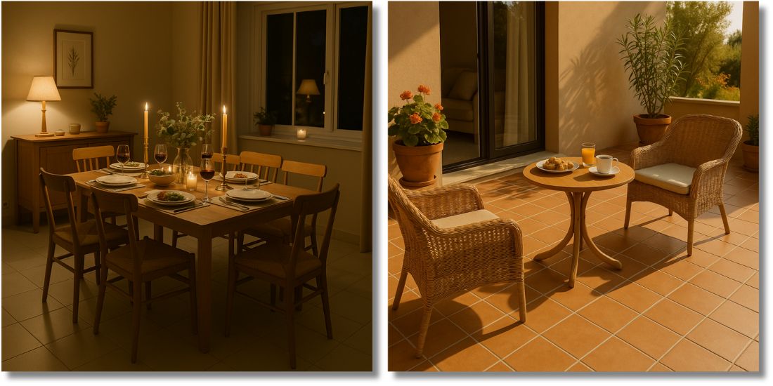 Topla atmosfera doma – od večere u trpezariji do jutra na terasi