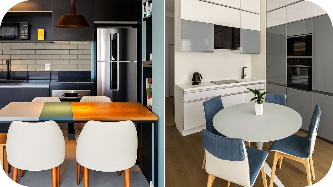 Trpezarijski sto kao dominantan element modernog enterijera