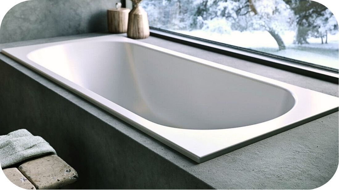 Ugradna kada minimalističkog dizajna za malo kupatilo