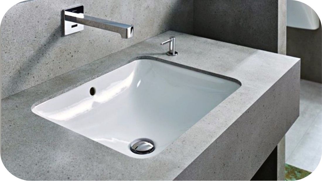 Ugradni umivaonik u modernom kupatilu