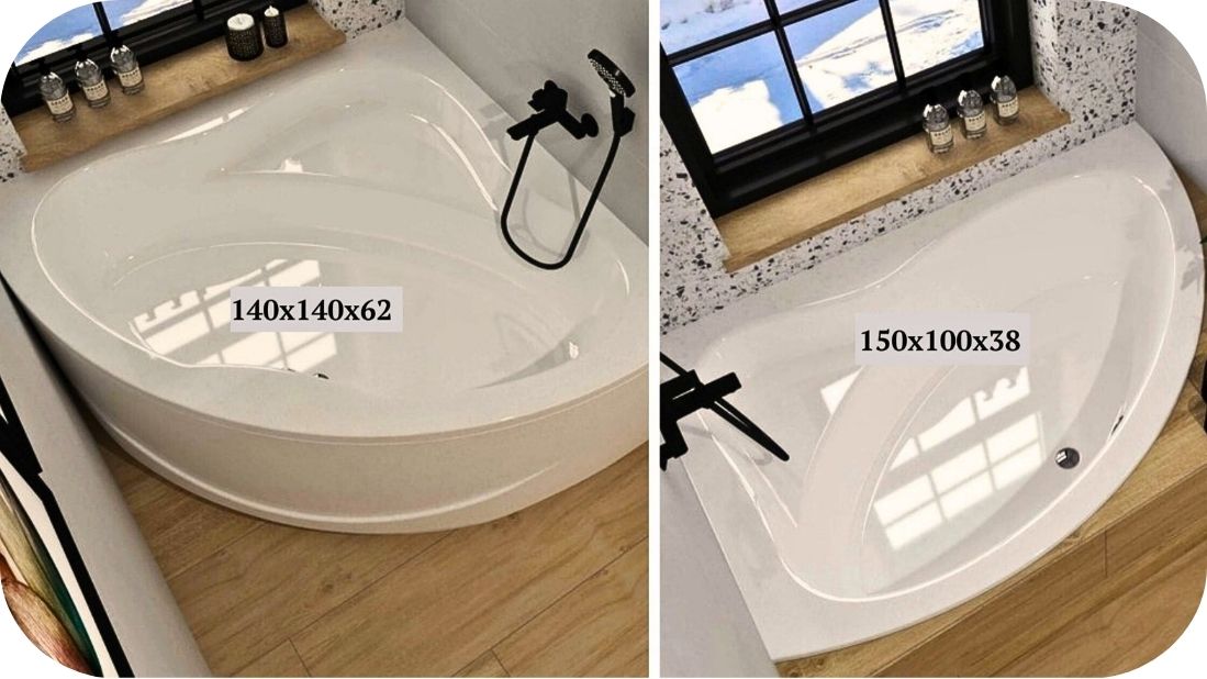 Ugaone male kade u različitim dimenzijama