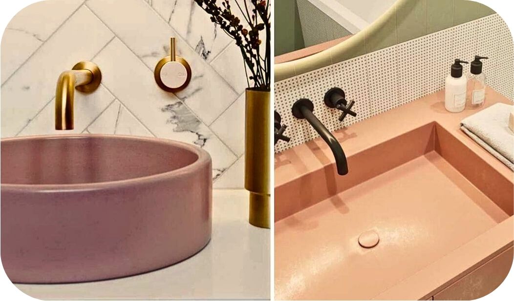 Zidne baterije za lavabo – primer ugradne montaže i različitih završnih obrada