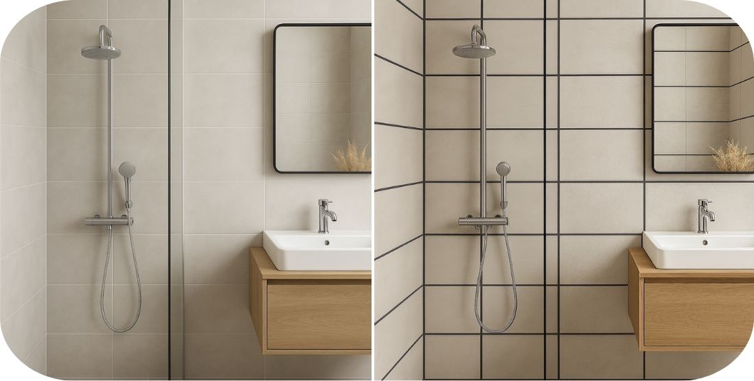 Kako boja fugni menja utisak prostora