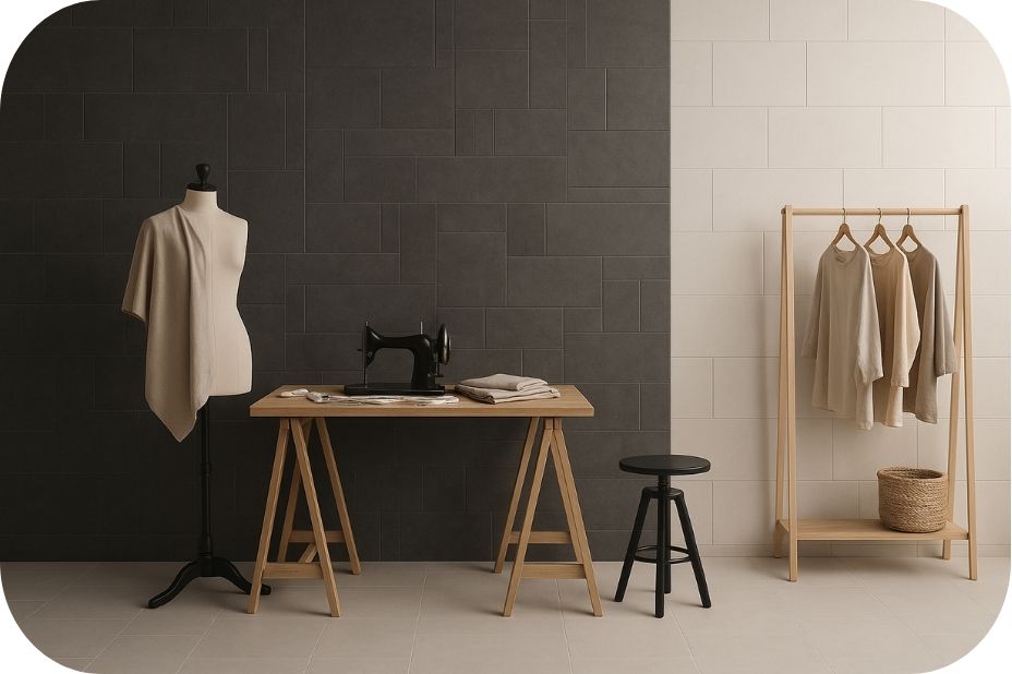 Zidne pločice različitih dimenzija – igra tekstura i ritma